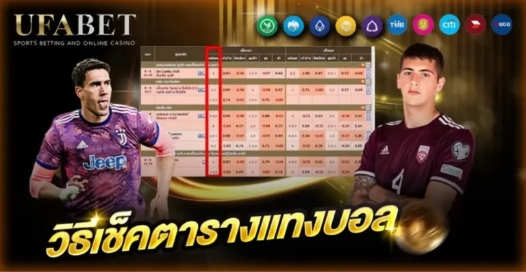 วิธีดูตารางแทงบอล